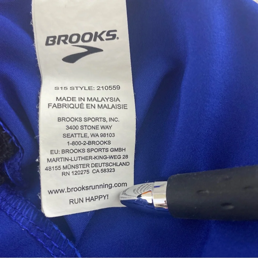 Brooks Running Shorts‎ Womens Large Blue Lined Lightweight Athletic